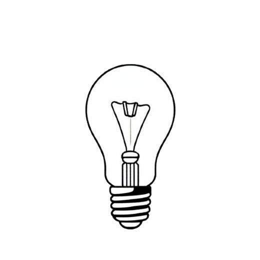 Energy-saving lightbulb icon